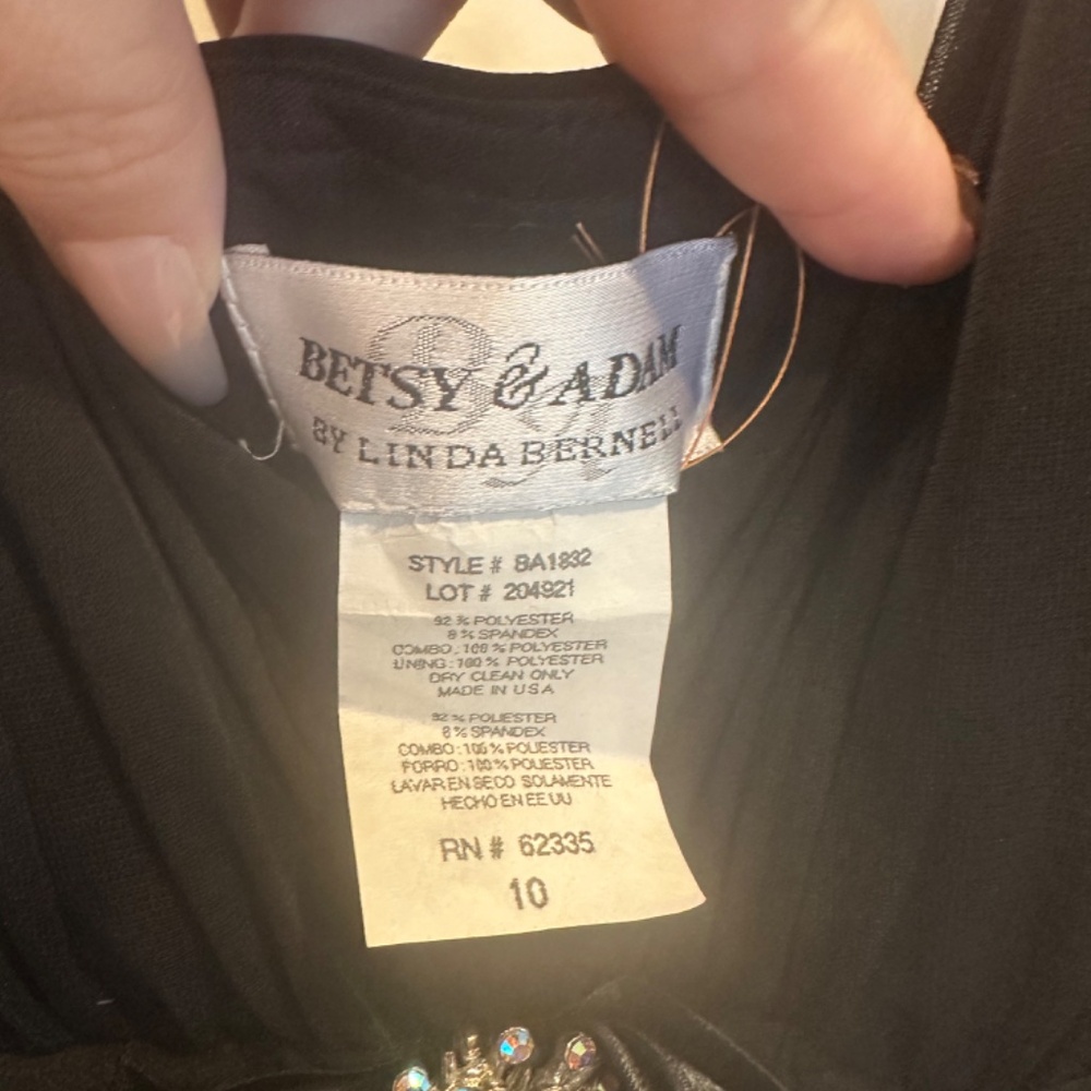 Beautiful Black Cocktail Dress - Size 10 - Picture 4 of 4